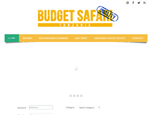 Tablet Screenshot of budget-safari-tanzania.com